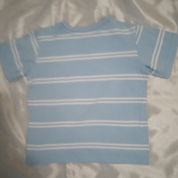 Garanimals boy's t-shirt size 3T blue/white stripes kidcore funtime school wear - Picture 3 of 5